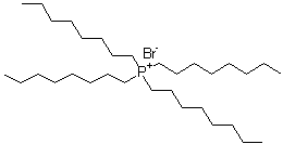 四辛基鏻溴化物分子结构 (CAS 23906-97-0)