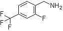structure of CAS# 239087-05-9, 2-Fluoro-4-(trifluoromethyl)benzylamine;(2-Fluoro-4-(trifluoromethyl)phenyl)methanamine