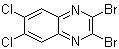 2,3-二溴-6,7-二氯喹喔啉分子结构 (CAS 239095-84-2)