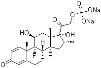 Dexamethasone 21-phosphate disodium salt molecular structure (CAS 2392-39-4)