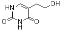structure of CAS# 23956-12-9, 5-(2-Hydroxyethyl)uracil;5-(2-Hydroxyethyl)pyrimidine-2,4-diol; NSC 528412