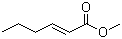 2-己烯酸甲酯分子结构 (CAS 2396-77-2)