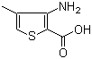 结构式 CAS# 23968-18-5, 3-氨基-4-甲基噻吩-2-羧酸