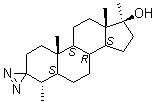 (4alpha,5alpha,17beta)-4,17-Dimethylspiro[androstane-3,3'-[3H]diazirin]-17-ol molecular structure (CAS 2398-56-3)