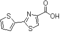 结构式 CAS# 24044-07-3, 2-(2-噻吩基)-1,3-噻唑-4-羧酸