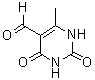 structure of CAS# 24048-74-6, 1,2,3,4-Tetrahydro-6-methyl-2,4-dioxo-5-pyrimidinecarbaldehyde;5-Formyl-6-methyluracil; NSC 301171
