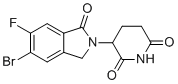 3-(5-溴-6-氟-1-氧代异吲哚啉-2-基)哌啶-2,6-二酮分子结构 (CAS 2409005-96-3)