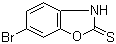结构式 CAS# 24316-84-5, 6-溴-2(3H)-苯并恶唑硫酮