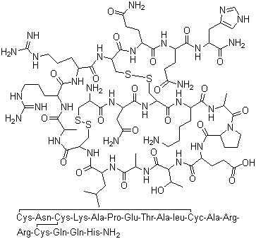 Apamin molecular structure (CAS 24345-16-2)