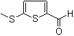 structure of CAS# 24445-35-0, 2-(Methylthio)thiophene-5-carboxaldehyde;5-Methylsulfanylthiophene-2-carboxaldehyde; 5-Methylthiothiophene-2-carboxaldehyde