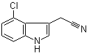 structure of CAS# 2447-15-6, (4-Chloro-1H-indol-3-yl)acetonitrile