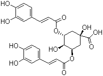 structure of CAS# 2450-53-5, Isochlorogenic acid A;3,5-Dicaffeoylquinic acid