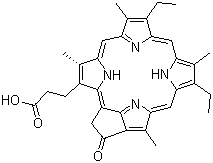 结构式 CAS# 24533-72-0, 焦脱镁叶绿酸-alpha