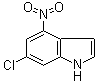 structure of CAS# 245524-95-2, 6-Chloro-4-nitro-1H-indole