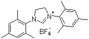 结构式 CAS# 245679-18-9, 1,3-双(2,4,6-三甲苯基)-4,5-二氢咪唑鎓四氟硼酸盐