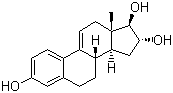 structure of CAS# 246021-20-5, 9,11-Didehydroestriol;Estra-1,3,5,9(11)-tetraene-3,16a,17b-triol