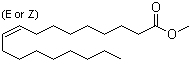 structure of CAS# 2462-84-2, 9-Octadecenoic acid methyl ester;Methyl 9-octadecenoate