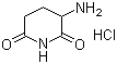 结构式 CAS# 24666-56-6, 3-氨基-2,6-哌啶二酮盐酸盐