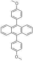 9,10-二(4-甲氧基苯基)蒽分子结构 (CAS 24672-76-2)