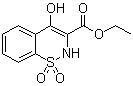 structure of CAS# 24683-21-4, Piroxicam Impurity H;4-Hydroxy-2H-1,2-benzothiazine-3-carboxylic acid ethyl ester 1,1-dioxide