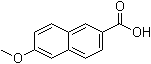 structure of CAS# 2471-70-7, 6-Methoxynaphthalen-2-carboxylic acid;6-Methoxy-2-naphthalenecarboxylic acid; 6-Methoxy-2-naphthoic acid; NSC 408786