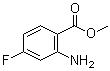 2-Amino-4-fluorobenzoic acid methyl ester molecular structure (CAS 2475-81-2)