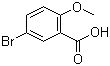 5-Bromo-2-methoxybenzoic acid molecular structure (CAS 2476-35-9)