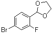 structure of CAS# 248270-23-7, 2-(4-Bromo-2-fluorophenyl)-[1,3]dioxolane