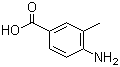 structure of CAS# 2486-70-6, 4-Amino-3-methylbenzoic acid;3-Methyl-4-aminobenzoic acid; 4-Amino-m-toluic acid