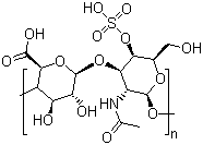 Chondroitin 4-sulfate molecular structure (CAS 24967-93-9)