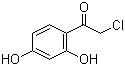 2-Chloro-2',4'-dihydroxyacetophenone molecular structure (CAS 25015-92-3)