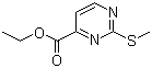 structure of CAS# 250726-39-7, Ethyl 2-(methylthio)pyrimidine-4-carboxylate;2-(Methylthio)-4-pyrimidinecarboxylic acid ethyl ester