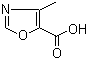 structure of CAS# 2510-32-9, 4-Methyloxazole-5-carboxylic acid;4-Methyl-1,3-oxazole-5-carboxylic acid