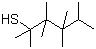structure of CAS# 25103-58-6, tert-dodecylthiol;2,3,3,4,4,5-Hexamethyl-2-hexanethiol; tert-Dodecyl mercaptan; tert-Dodecanethiol