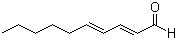 结构式 CAS# 25152-84-5, 反式-2,4-癸二烯醛; (E,E)-2,4-癸二烯醛