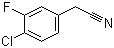 structure of CAS# 251570-03-3, 4-Chloro-3-fluorophenylacetonitrile;4-Chloro-3-fluorobenzyl cyanide