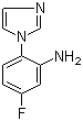 结构式 CAS# 251649-52-2, 5-氟-2-(咪唑-1-基)苯胺