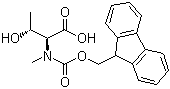 structure of CAS# 252049-06-2, N-[(9H-Fluoren-9-ylmethoxy)carbonyl]-N-methyl-L-threonine