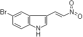 结构式 CAS# 25217-77-0, 5-溴-3-(2-硝基乙烯基)-1H-吲哚