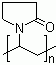 structure of CAS# 25249-54-1, Polyvinylpyrrolidone cross-linked;Polyvinylpolypyrrolidone; PVP; PVPP