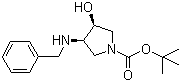 结构式 CAS# 252574-03-1, (3S,4S)-N-Boc-3-苄氨基-4-羟基吡咯烷; (3S,4S)-3-苄氨基-4-羟基吡咯烷-1-甲酸叔丁酯