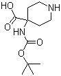 structure of CAS# 252720-31-3, 4-[[(tert-butoxyl)carbonyl]amino]-4-piperidinecarboxylic acid;2-pyridin-4-ylsulfanylacetyl chloride;hydrochloride