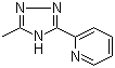 structure of CAS# 25433-36-7, 3-(2-Pyridyl)-5-methyl-1,2,4-triazole;3-Methyl-5-(pyridin-2-yl)-1,2,4-triazole; 5-Methyl-3-(pyridin-2-yl)-1H-1,2,4-triazole