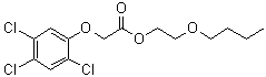 structure of CAS# 2545-59-7, Butoxyethyl 2,4,5-trichlorophenoxyacetate;Hormoslyr 500T; Trinoxol; Weedone 2,4,5-T