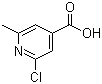 structure of CAS# 25462-85-5, 2-Chloro-6-methylpyridine-4-carboxylic acid;2-Chloro-6-methylisonicotinic acid