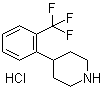structure of CAS# 255051-14-0, 4-(2-Trifluoromethylphenyl)piperidine hydrochloride