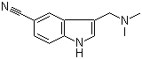 structure of CAS# 25514-67-4, 5-Cyanogramine;3-(Dimethylaminomethyl)-5-cyanoindole