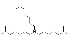 structure of CAS# 25549-16-0, Triisooctylamine;AZamine T 8B; Adogen 381; Alamine 330; Hostarex 324; N,N-Diisooctylisooctanamine; TIOA