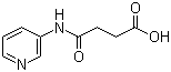 structure of CAS# 25604-13-1, 4-Oxo-4-(3-pyridylamino)butyric acid;N-(3-Pyridyl)succinamic acid