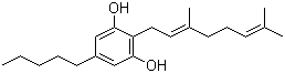 structure of CAS# 25654-31-3, Cannabigerol;(E)-2-(3,7-Dimethyl-2,6-octadienyl)-5-pentylresorcinol